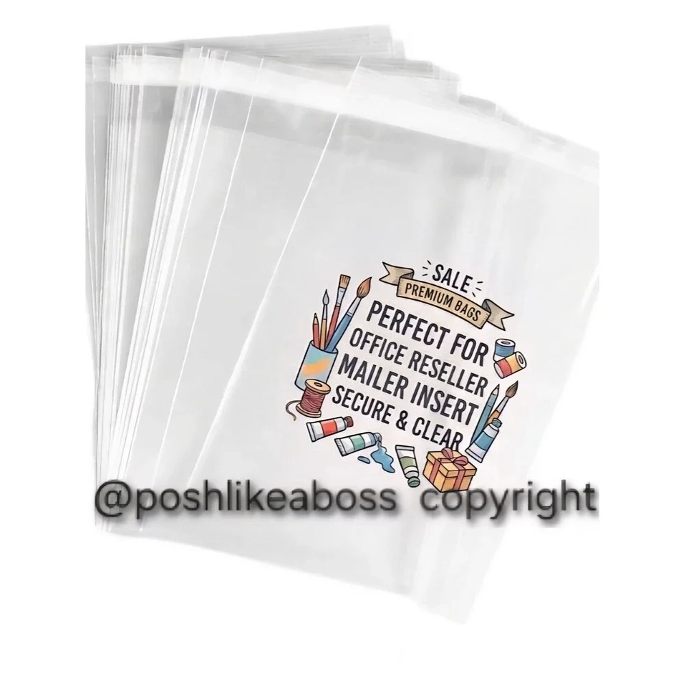 Plastic Clear 11 X 15 Resealabe Mailer Office Bags Pack 10 Bigger Size Unisex